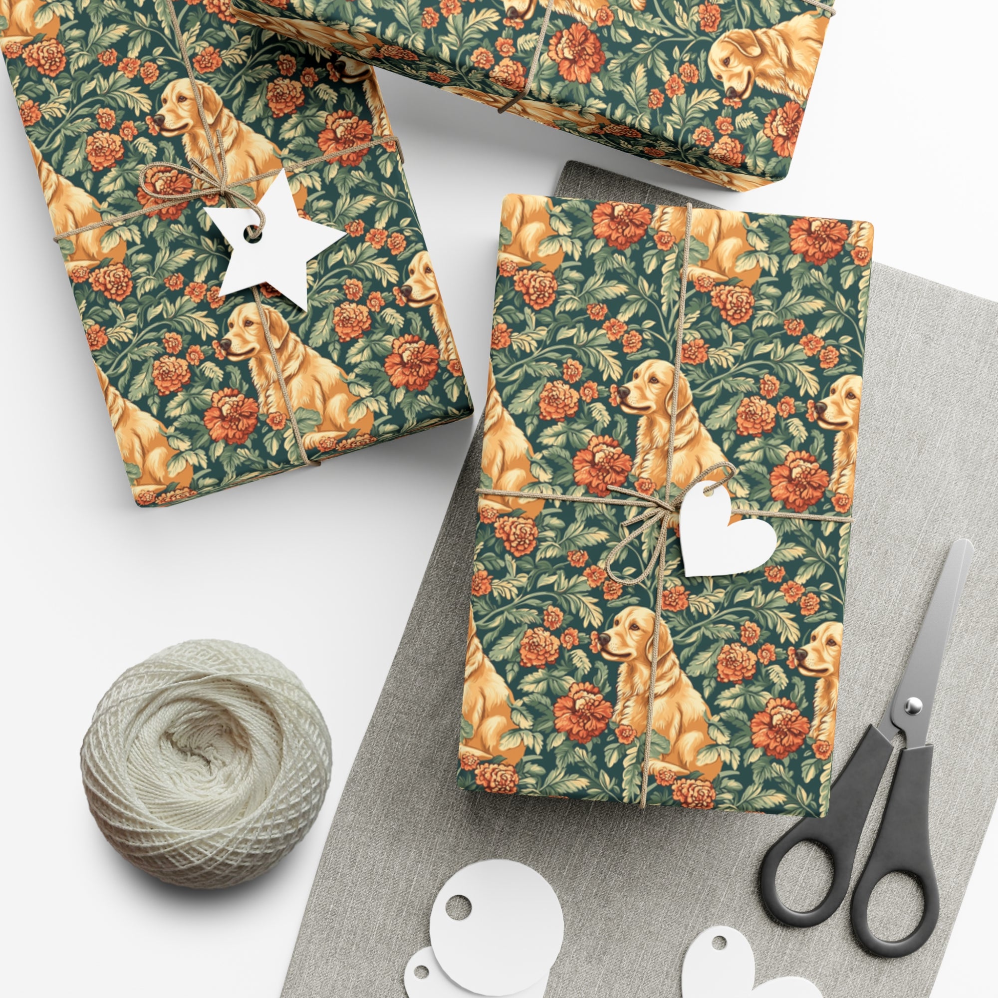 Blooming Goldie Glam Gift Wrap Papers