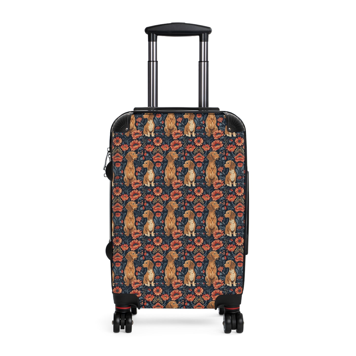 Floral Pawsome Dachsund Delight Suitcase