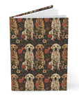 Blossoming Labradors Bouquet Hardcover Journal Matte