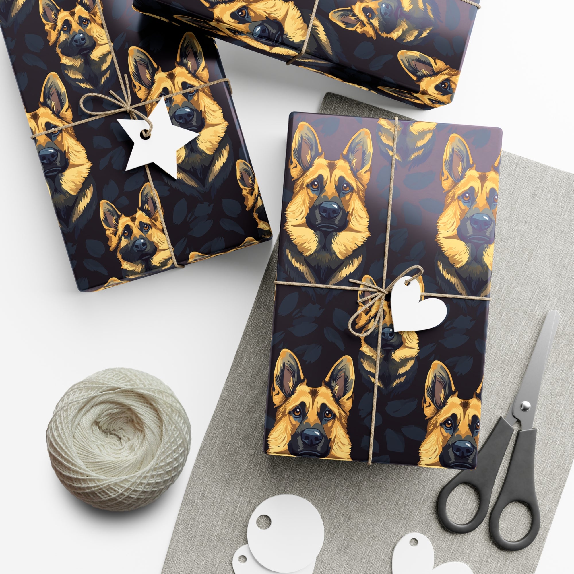 Majestic Hound Couture: German Shepherd LuxeBlend Gift Wrap Papers