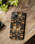 Beagle Blossom Bonanza Slim Phone Cases