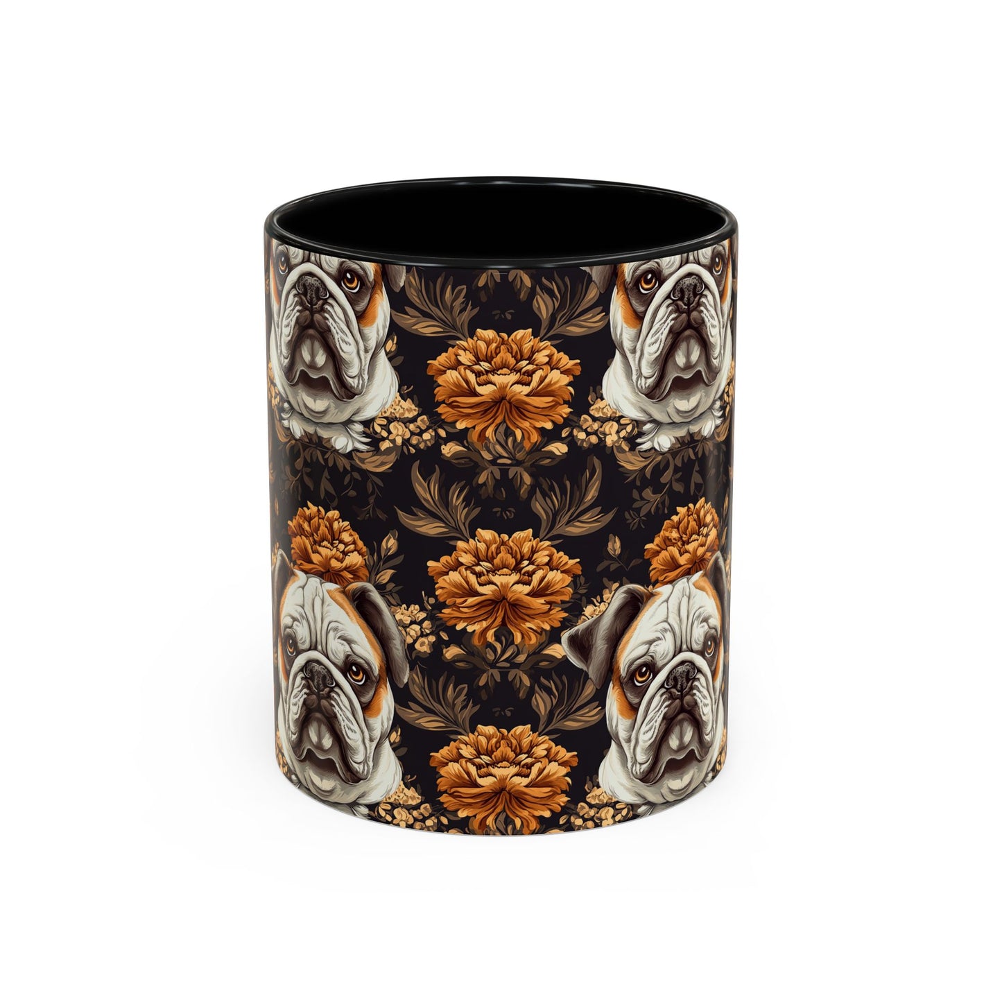 Bloomingly Bulldogistic Bouquet Accent Coffee Mug