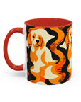 Golden Woof Abstract Glamour Accent Coffee Mug