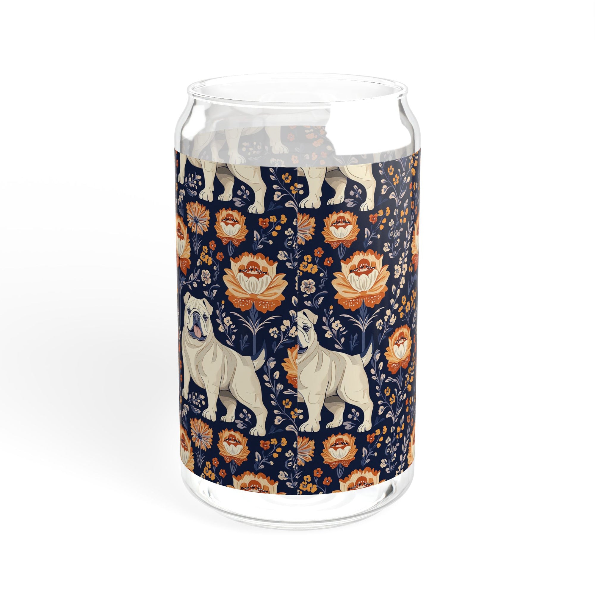 Bulldog Blossom Bonanza Sipper Glass