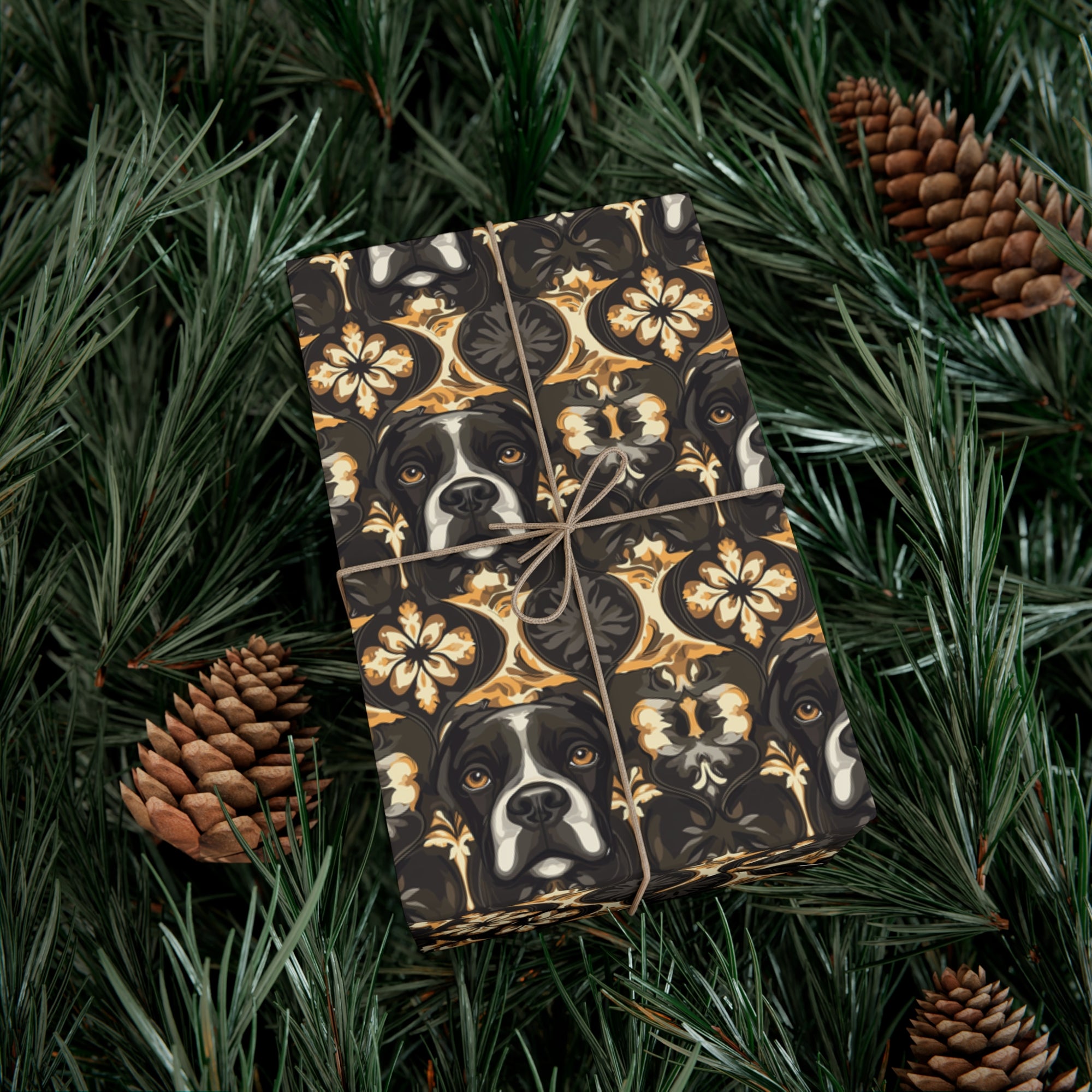 Manor Pup Boxer Royale Gift Wrap Papers