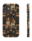 Beagle Blossom Bonanza Slim Phone Cases