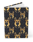 Majestic Hound Couture: German Shepherd LuxeBlend Hardcover Journal Matte