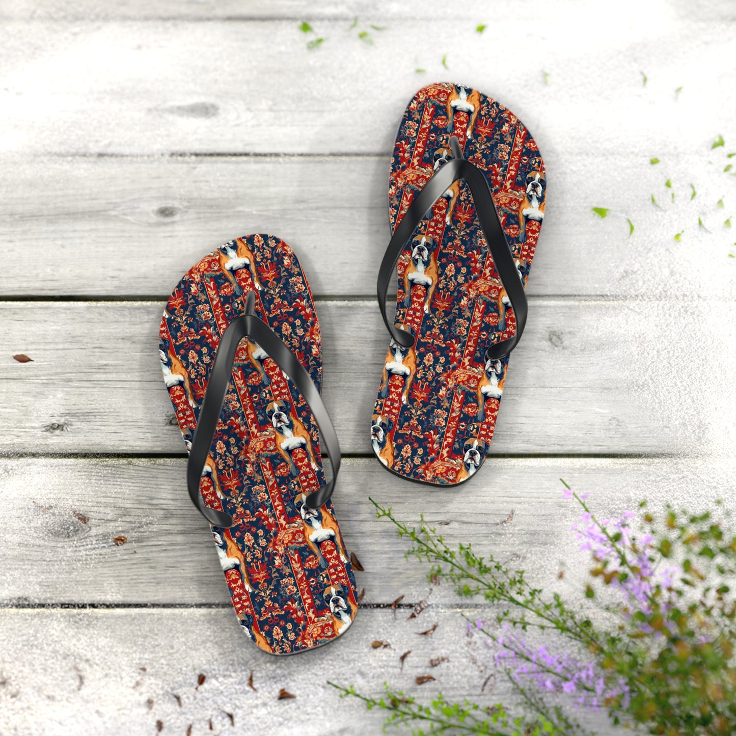 Boxer Blossom Tapestry Delight Flip Flops