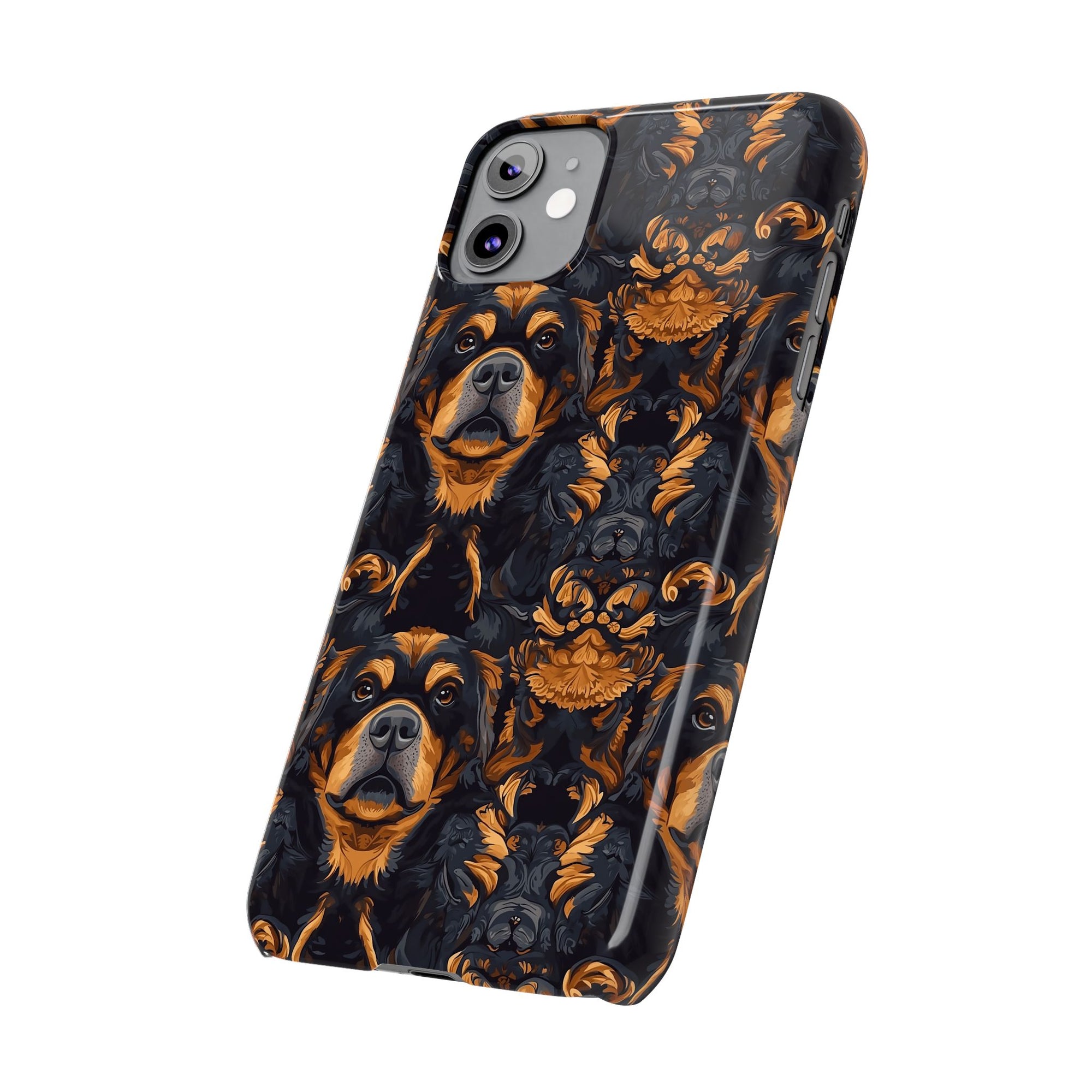 Modern Rottweiler Royalty Slim Phone Cases