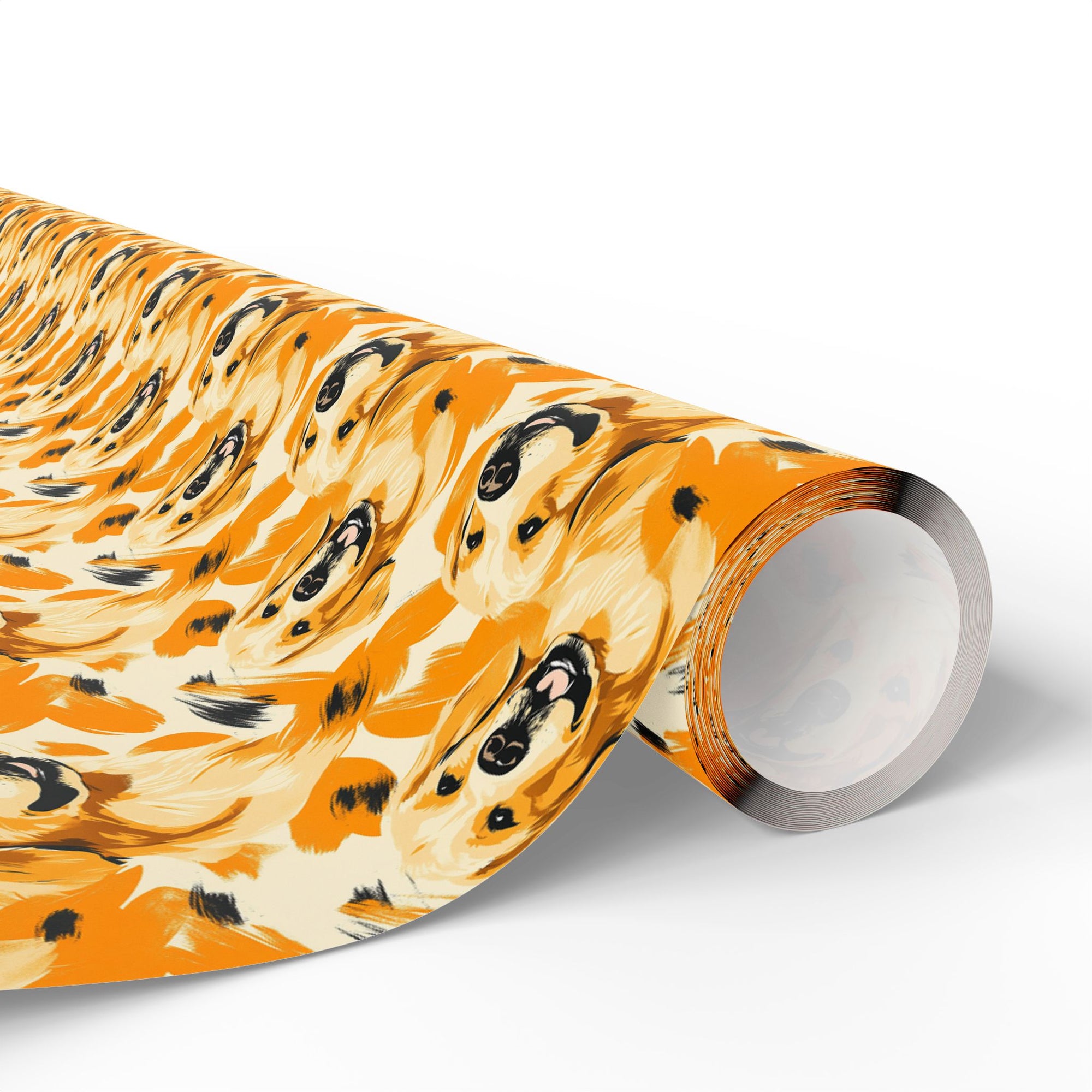 Golden Glitz &#39;n Glamour Woofwear Wrapping Paper