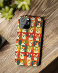 Corgi Chic Popart Pup Slim Phone Cases