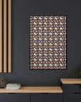 Bulldog Blossom Bonanza Matte Canvas, Framed