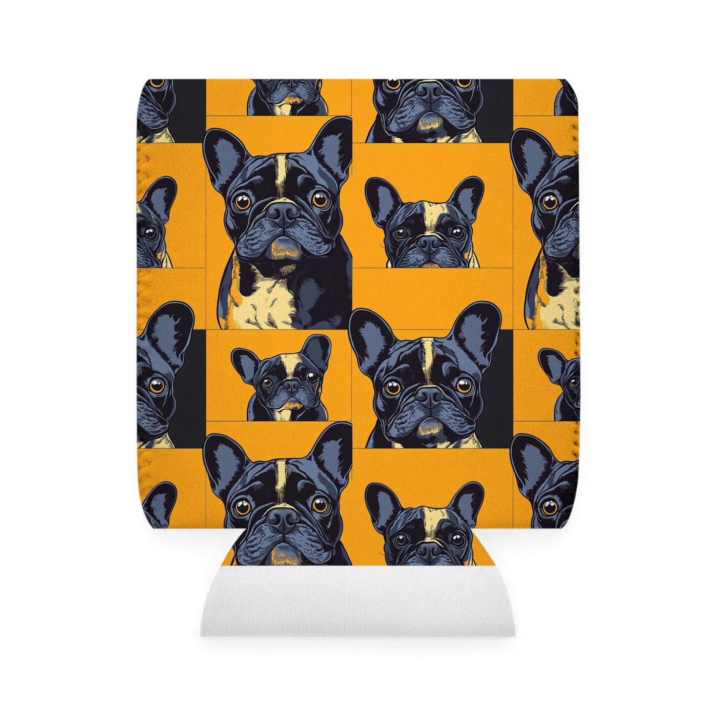 Frenchie Pawsitively Pawsome Peek-a-Boo Perfection Can Cooler Sleeve