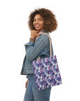 Funky Geometric Boxerista Canvas Tote Bag