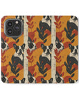 Chic Frenchie Charm Flip Cases