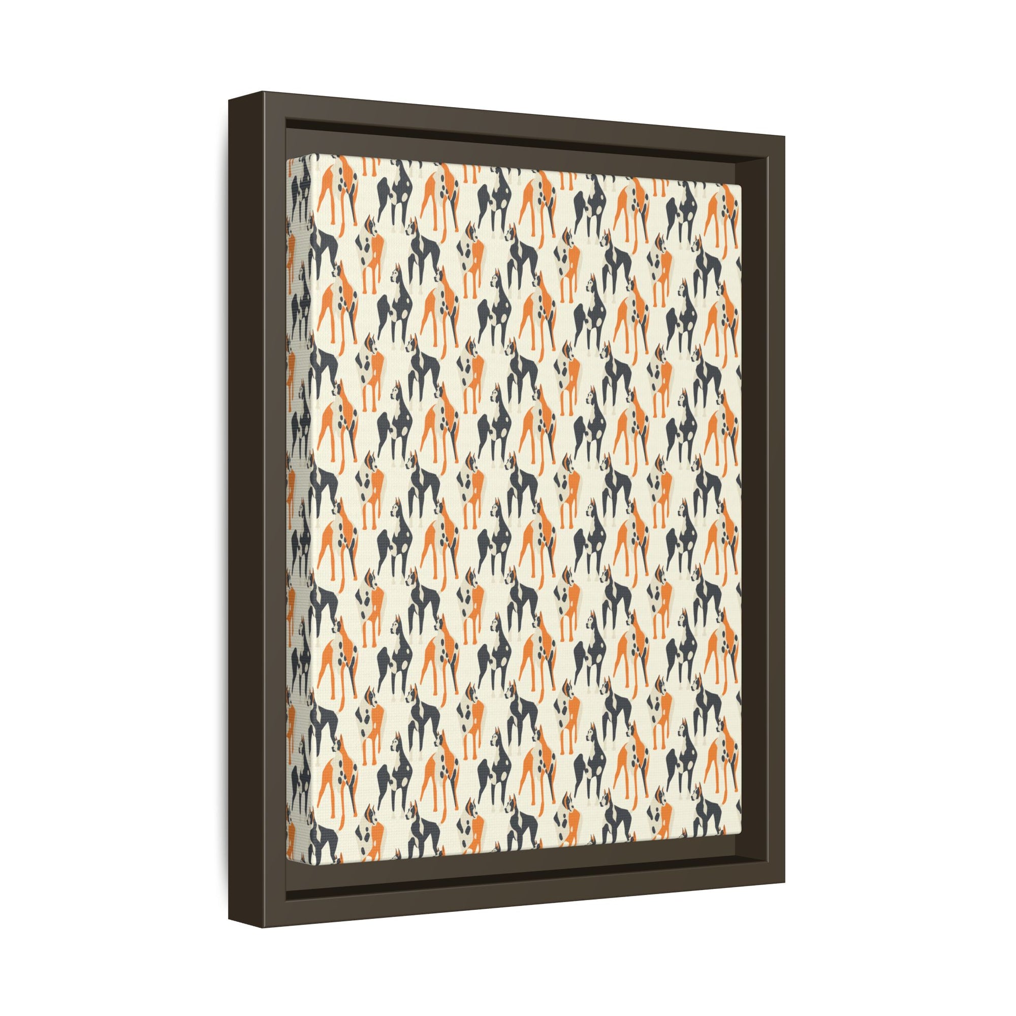 Dashing Dane Divinity Matte Canvas, Framed