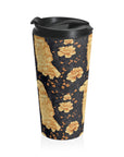 Golden Paws Floral Frenchie Stainless Steel Travel Mug