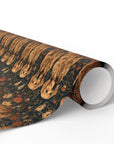 Fanciful Golden Paradise Blossom Wrapping Paper