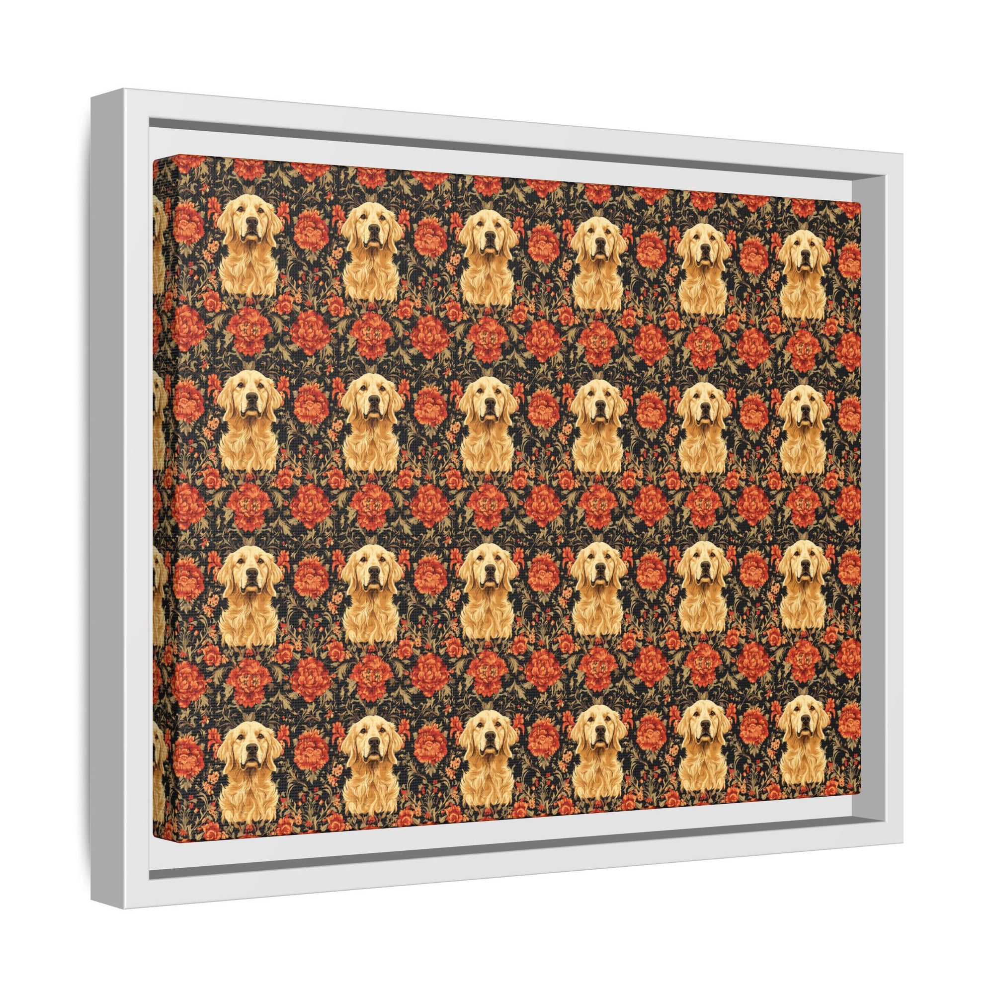 Golden Pawsatronic Tapestry Matte Canvas, Framed