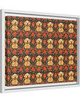 Golden Pawsatronic Tapestry Matte Canvas, Framed