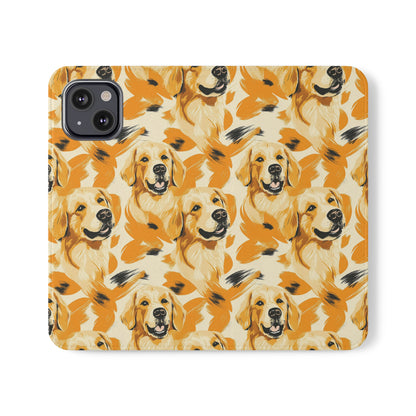 Golden Glitz 'n Glamour Woofwear Flip Cases