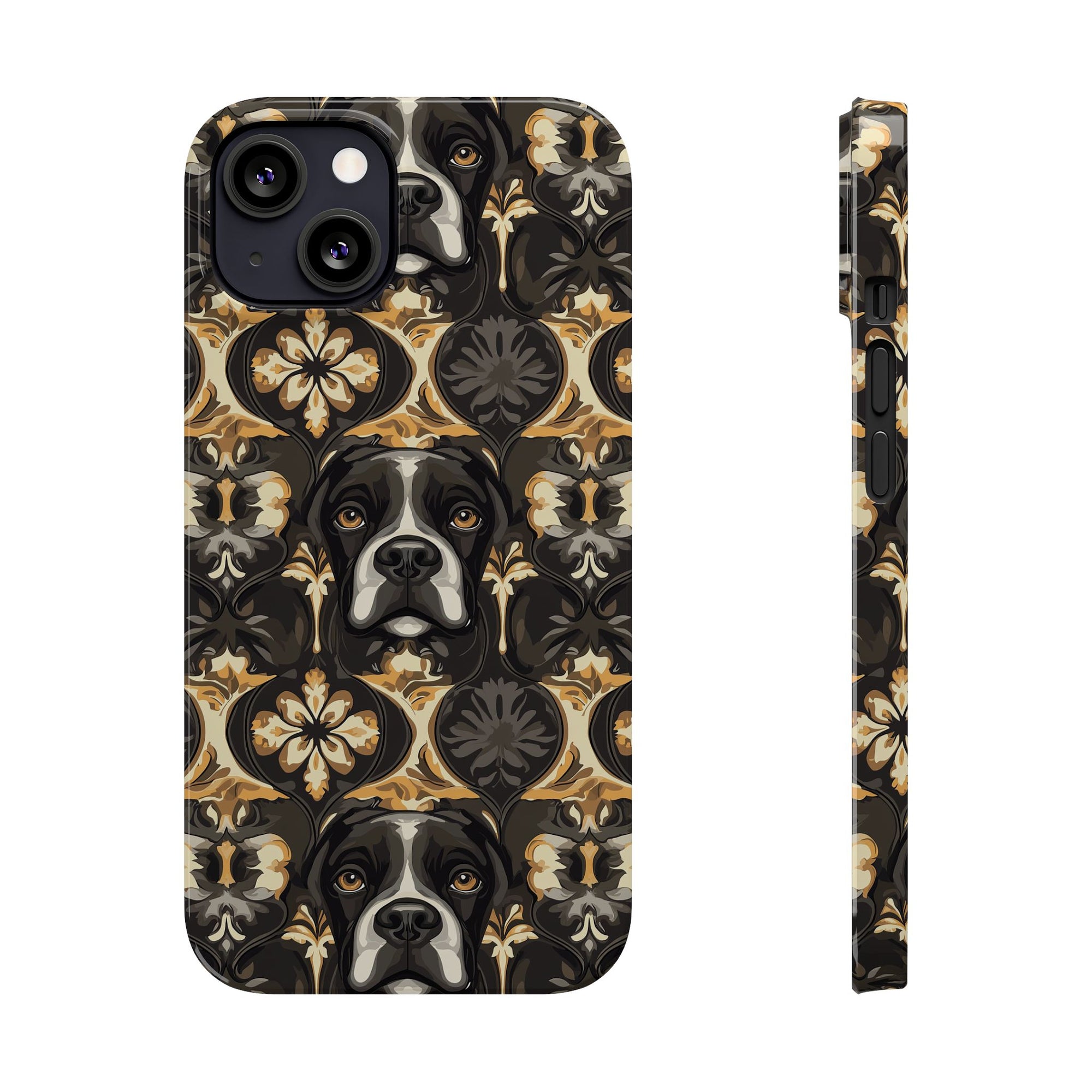 Manor Pup Boxer Royale Slim Phone Cases