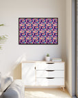 Dazzling Bulldog Chic Matte Canvas, Framed