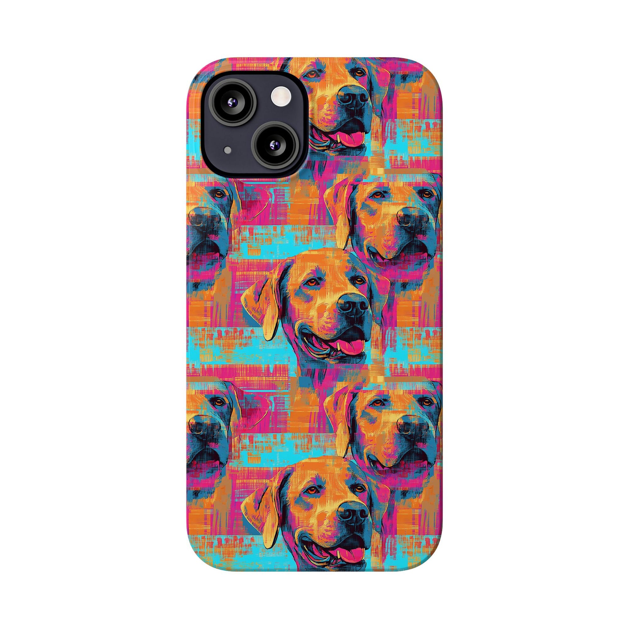 Rustic Charm Labrador Chic Slim Phone Cases