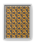 Frenchie Pawsitively Pawsome Peek-a-Boo Perfection Matte Canvas, Framed