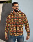 Golden Pawsatronic Tapestry Unisex Zip Hoodie