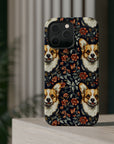 Floofy Corgi Blossom Blast Magnetic Tough Cases