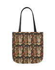 Blossoming Labradors Bouquet Canvas Tote Bag