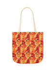 Golden Glamour Paws Canvas Tote Bag