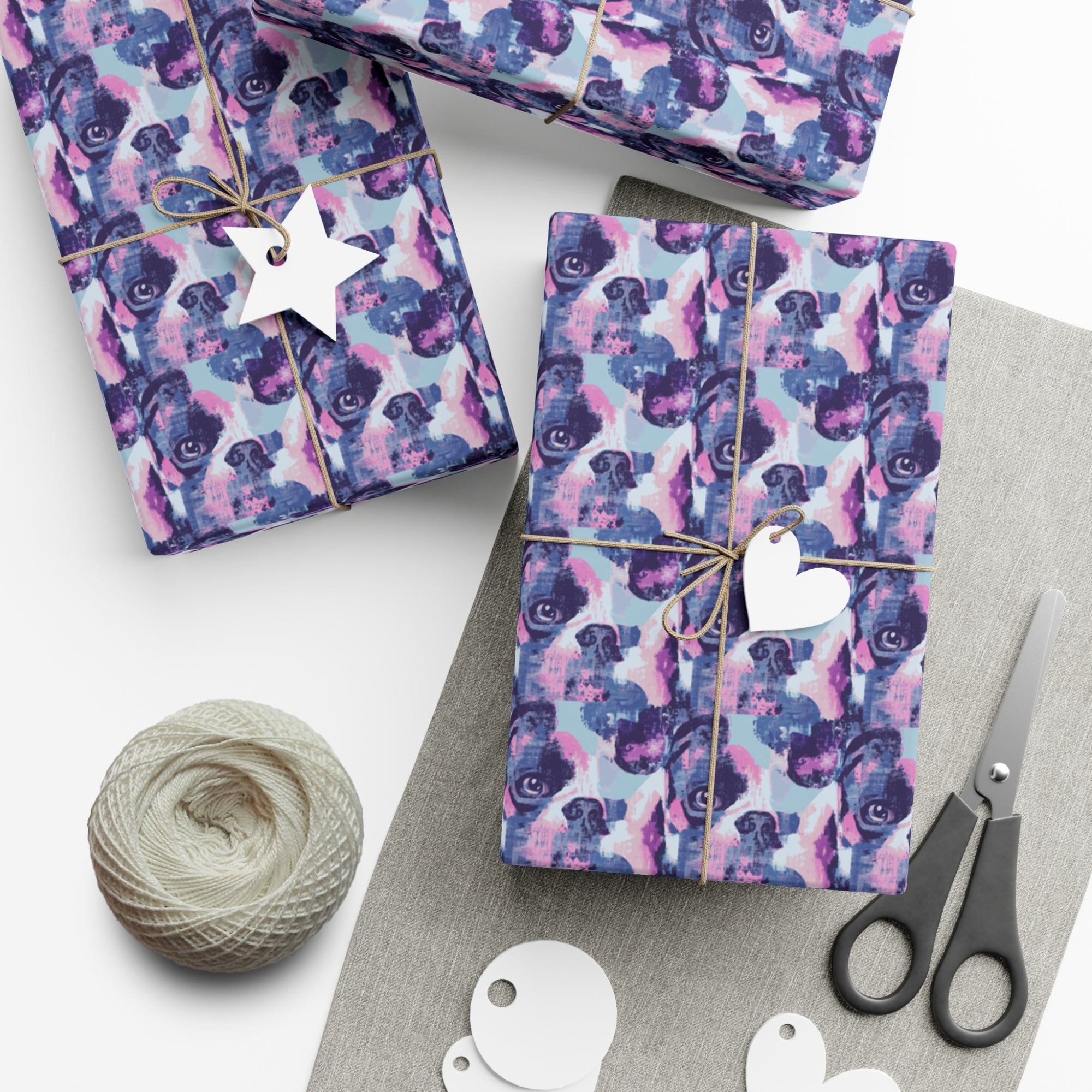 Funky Geometric Boxerista Gift Wrap Papers