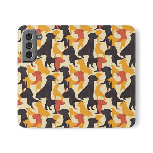 Modern Charm Labrador Chic Flip Cases