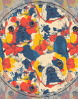 Bloom Pup Frenchietastic Splatter Ceramic Coaster