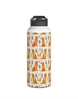 Golden Glamour Paws - Luxe Licks for Regal Retrievers Stainless Steel Water Bottle