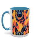 Impressionistic German Shepherds Accent Coffee Mug