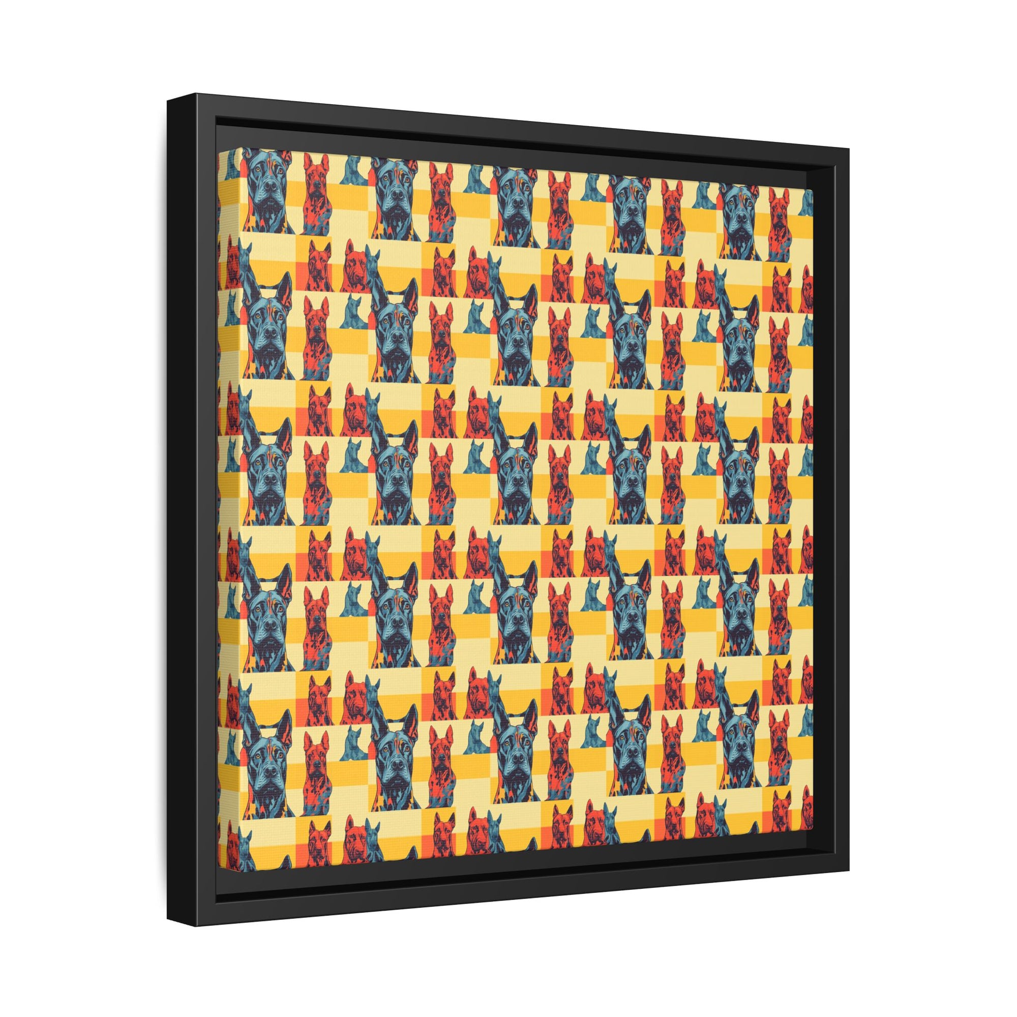 Dane-tastic Marvelous Mutt Mode Matte Canvas, Framed