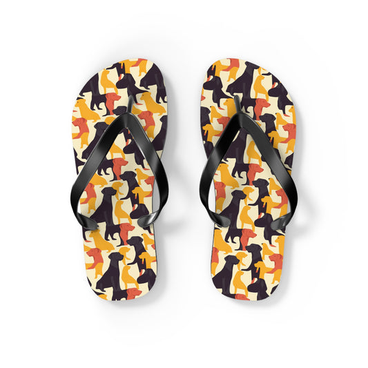 Modern Charm Labrador Chic Flip Flops