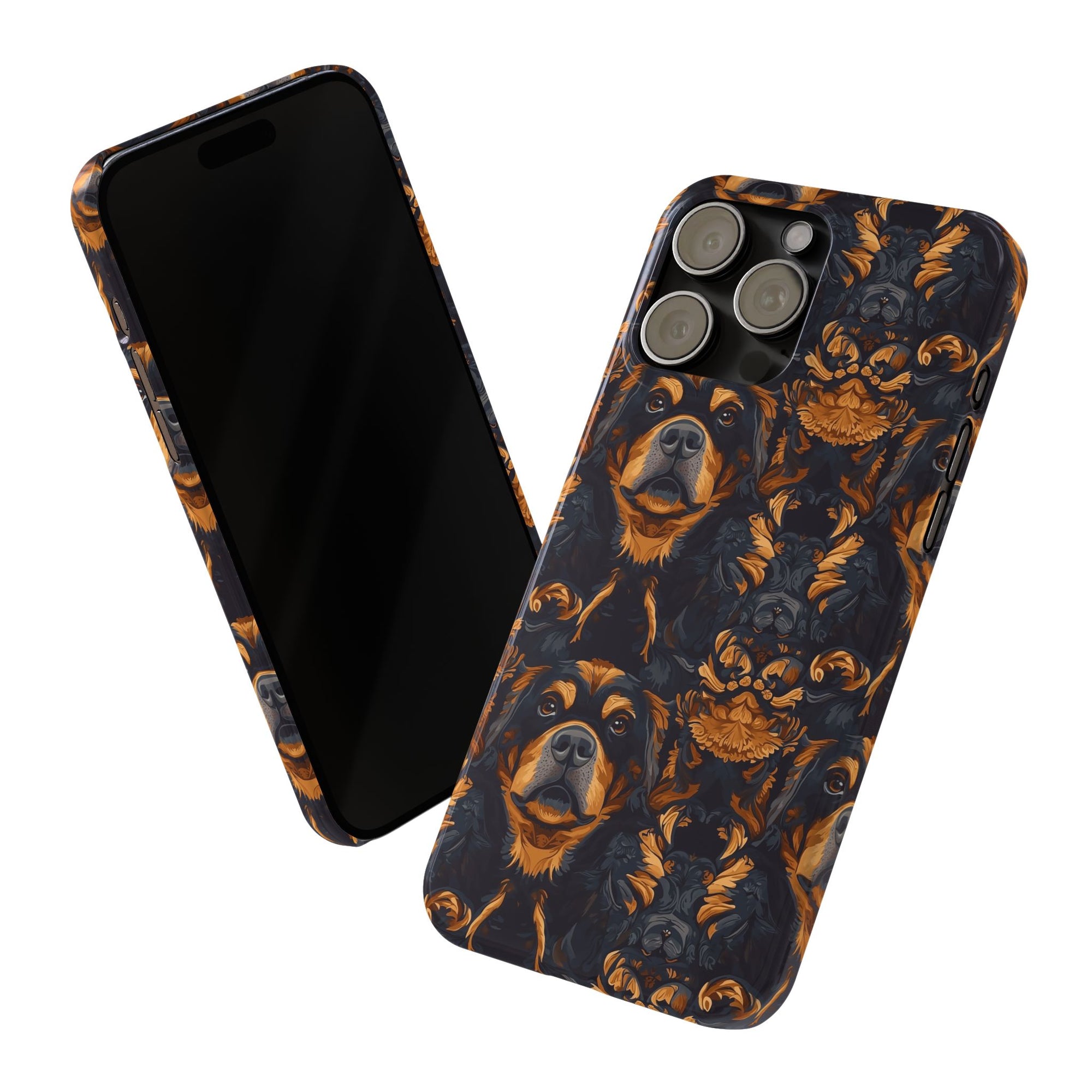 Modern Rottweiler Royalty Slim Phone Cases