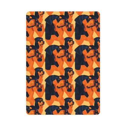 Rottweiler Chic Pawsitivity Postcards