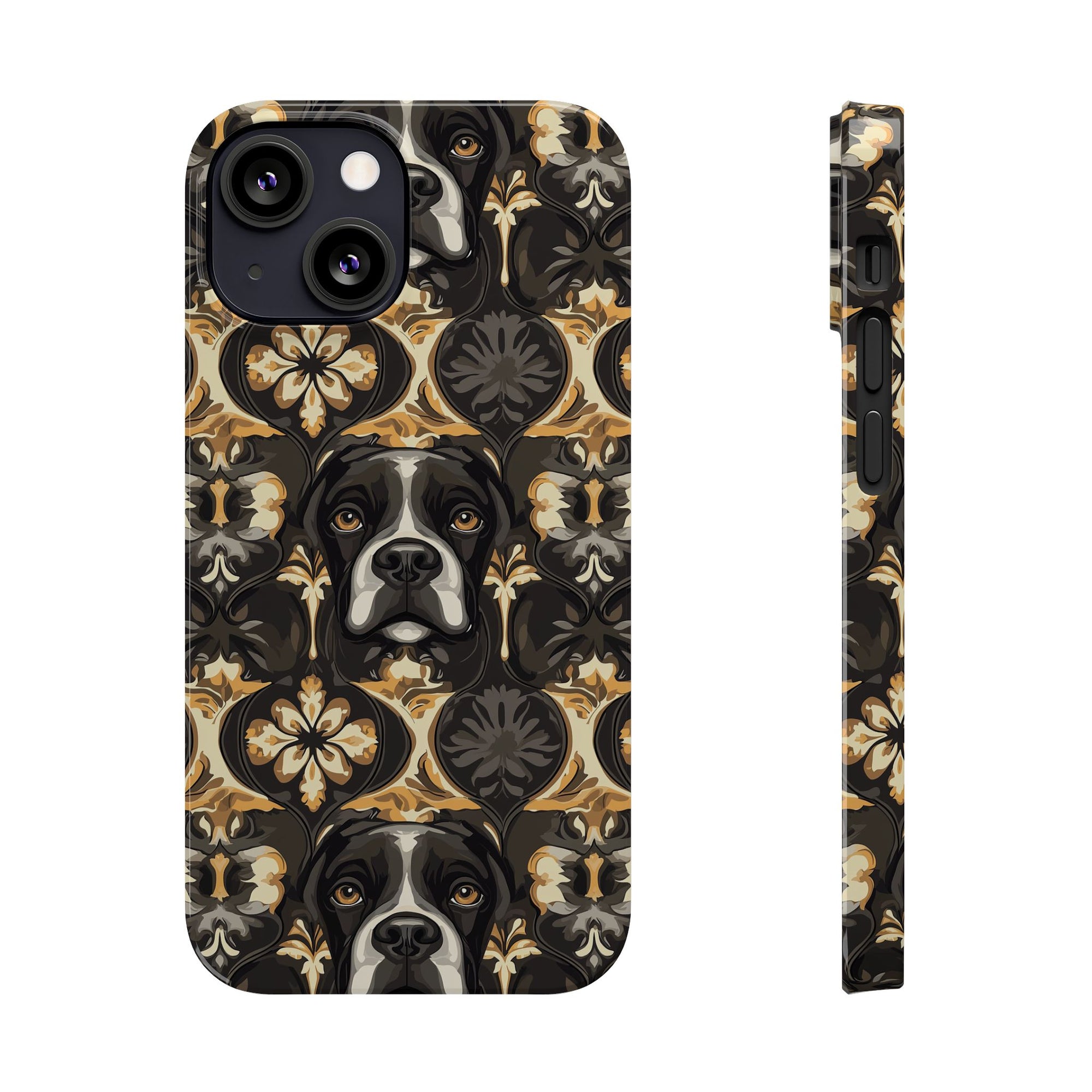 Manor Pup Boxer Royale Slim Phone Cases