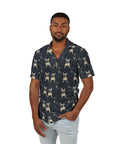 Frenchie Celestial Soar Men's Hawaiian Camp Shirt