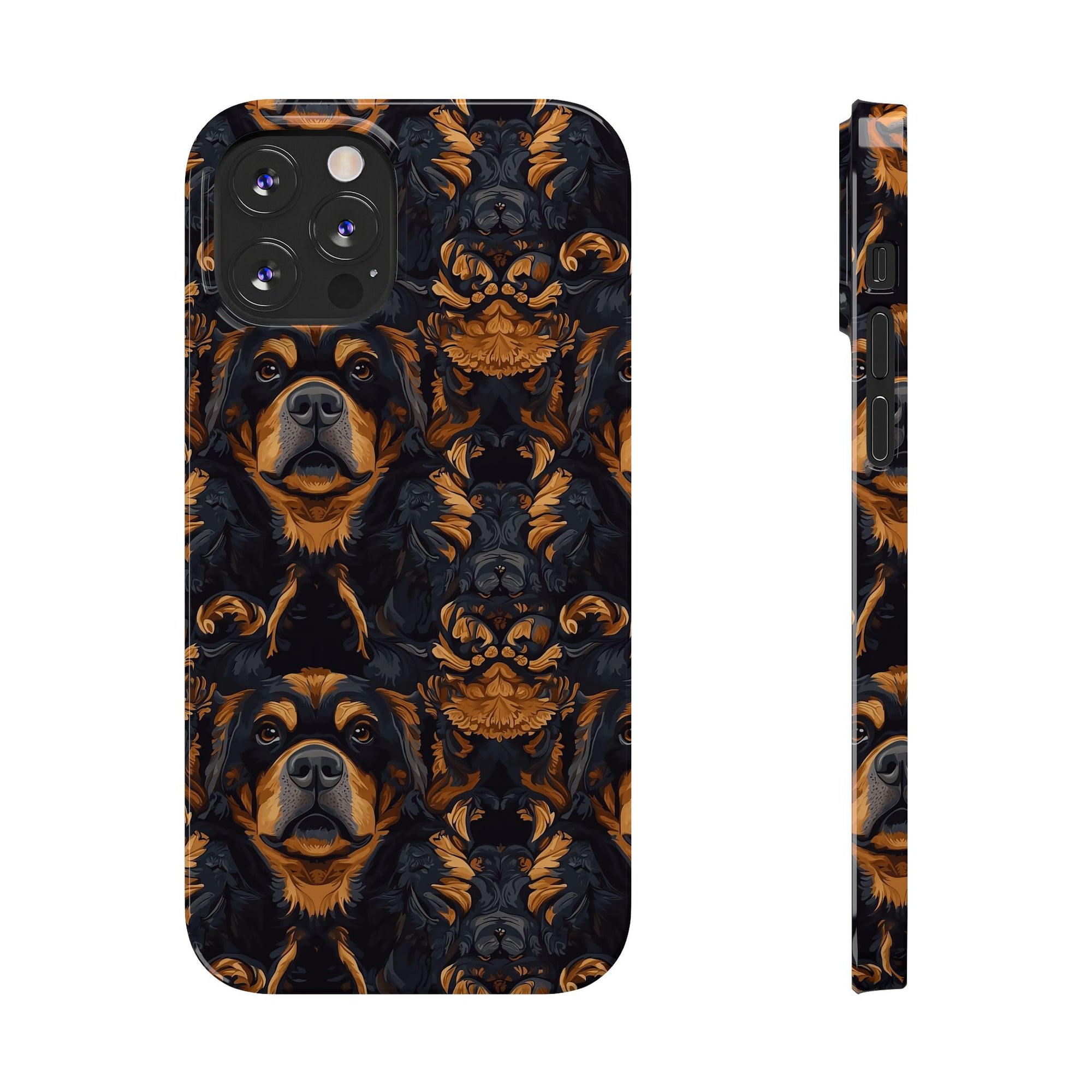 Modern Rottweiler Royalty Slim Phone Cases