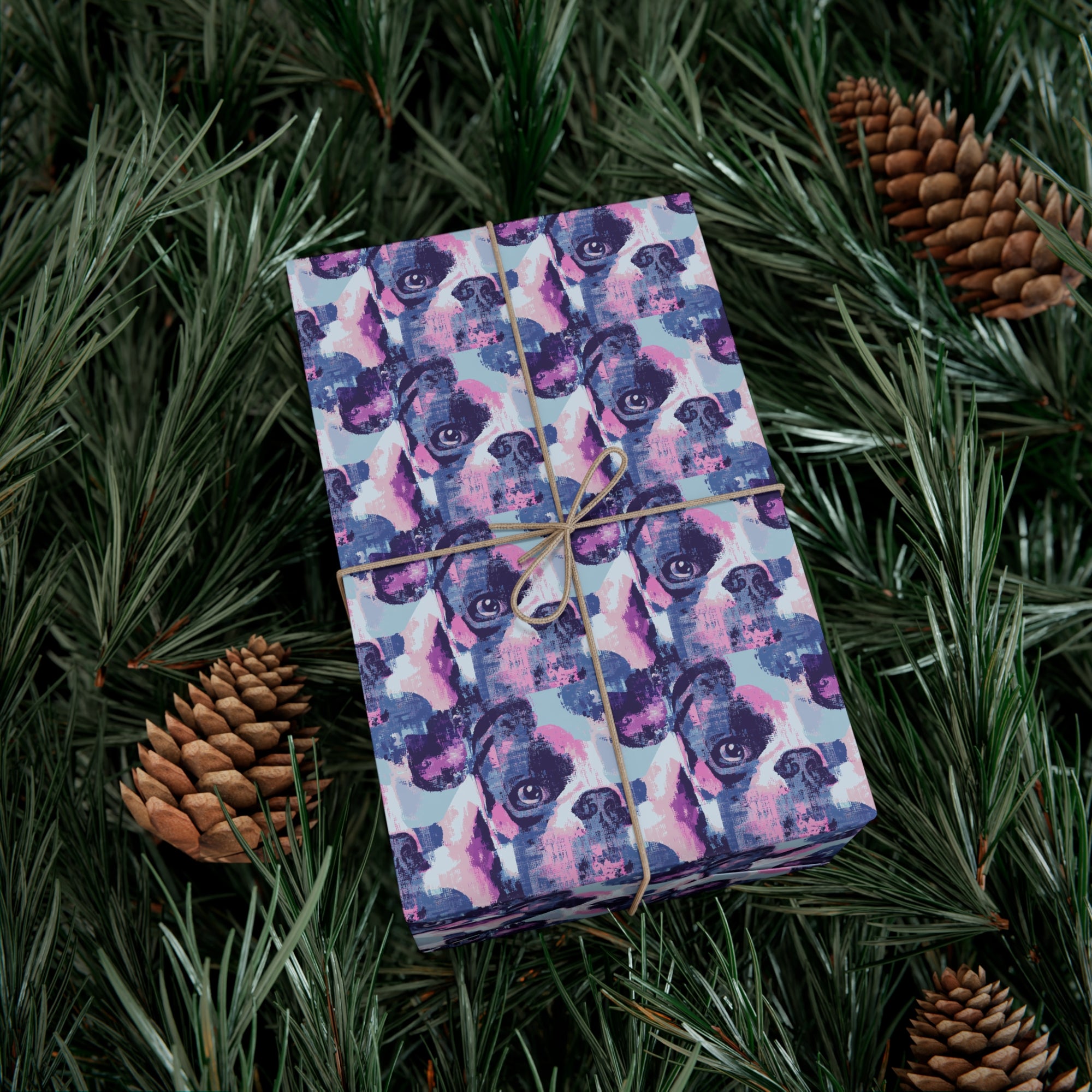 Funky Geometric Boxerista Gift Wrap Papers