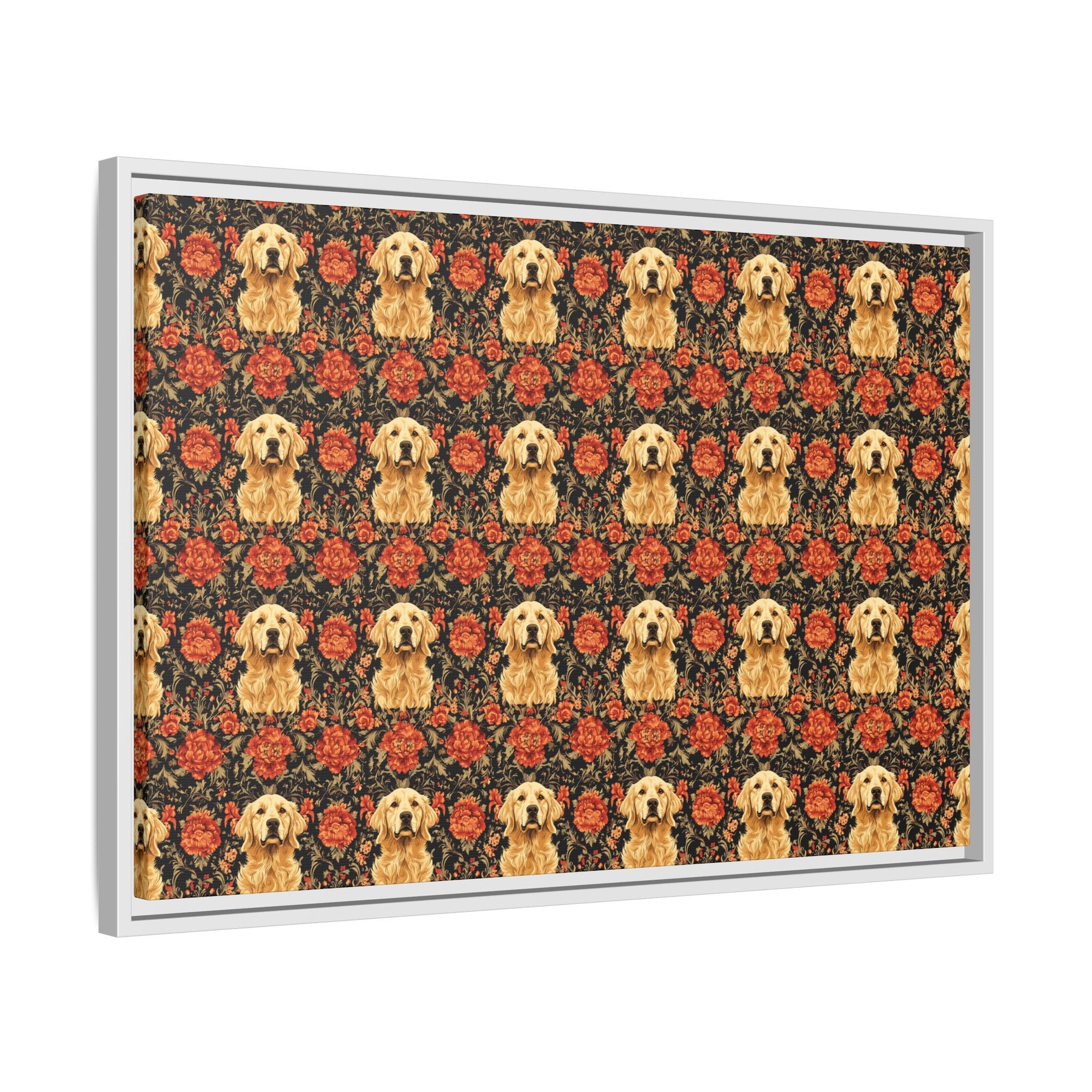 Golden Pawsatronic Tapestry Matte Canvas, Framed