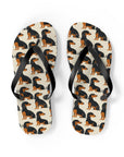 Whimsical Dachsund Dreamcatcher Flip Flops