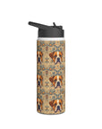 Bowtie Boxer Bliss Stainless Steel Water Bottle