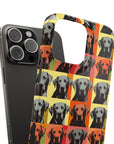 Whimsical Warhol Labrador Slim Phone Cases